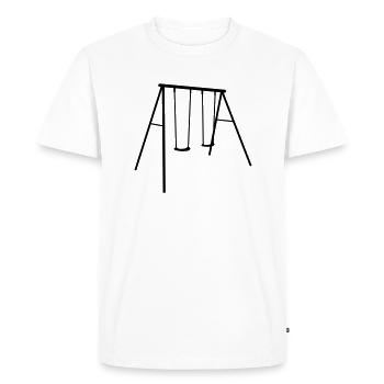 balançoire pour enfants b1 - T-shirt Premium bio Homme - blanc - Devant - Nico (187cm)