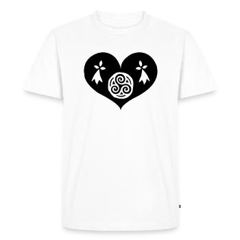 Eternal Brittany - Breizh da viken - Men's Premium Organic T-Shirt - white - Front - Nico (187cm)