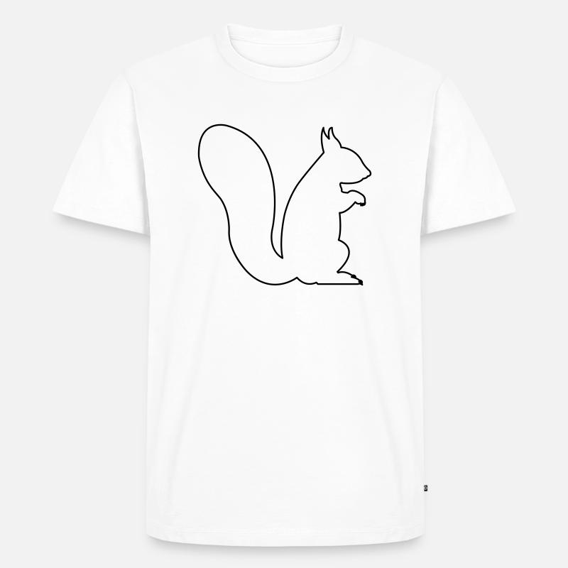 eichhörnchen - Männer Premium Bio T-Shirt - Weiß