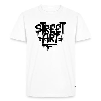 street art graffiti tag de rue - T-shirt Premium bio Homme - blanc - Devant - Nico (187cm)