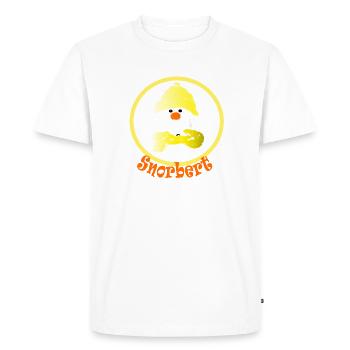 Snorbert the Snowman - Men's Premium Organic T-Shirt - white - Front - Nico (187cm)