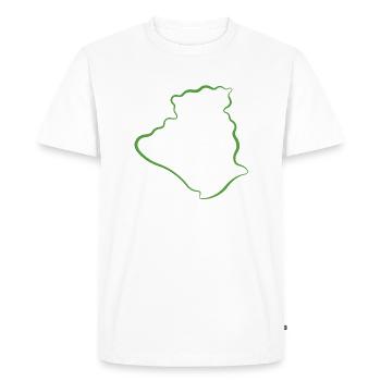 Algérie - T-shirt Premium bio Homme - blanc - Devant - Nico (187cm)