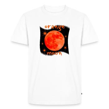 copie de lune orange - T-shirt Premium bio Homme - blanc - Devant - Nico (187cm)