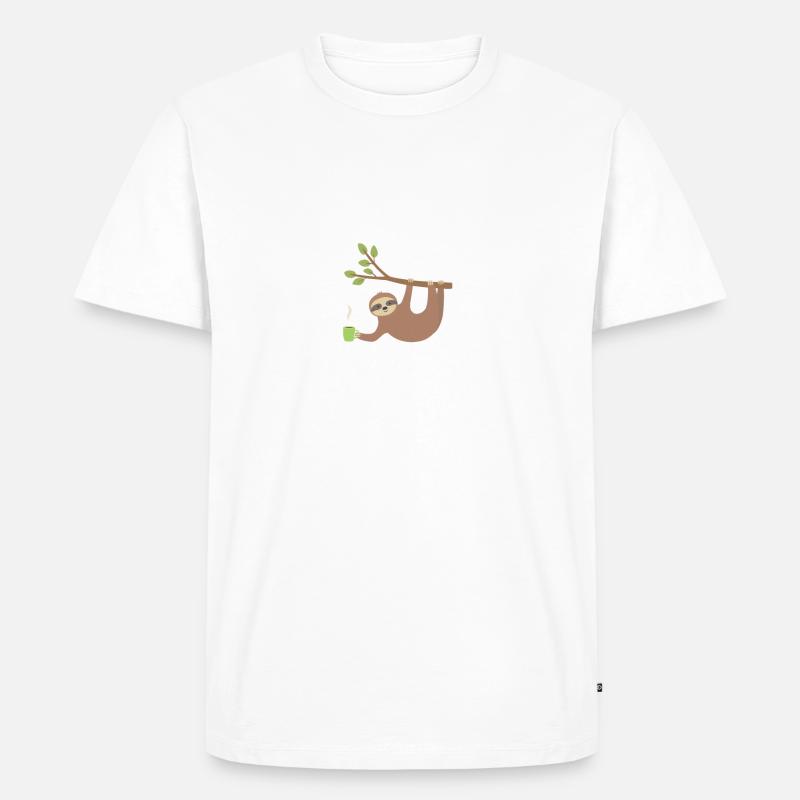 weltbester Kletterer Design weiss - Männer Premium Bio T-Shirt - Weiß