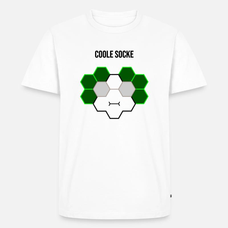 Coole Socke - Männer Premium Bio T-Shirt - Weiß