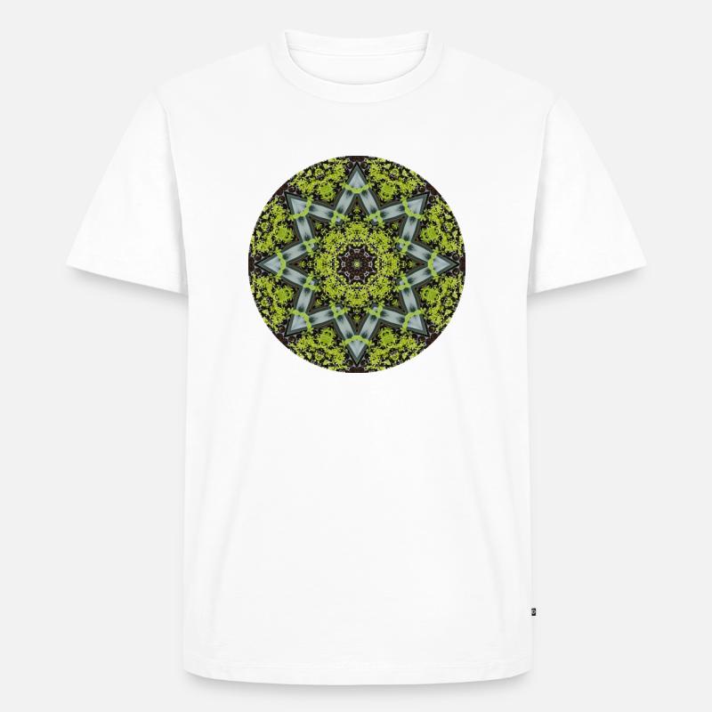 Mandala-Quantum 11 - Männer Premium Bio T-Shirt - Weiß