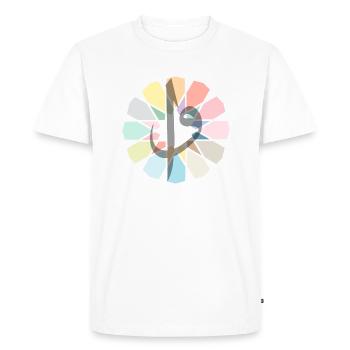 Elif Vav - Men's Premium Organic T-Shirt - white - Front - Nico (187cm)