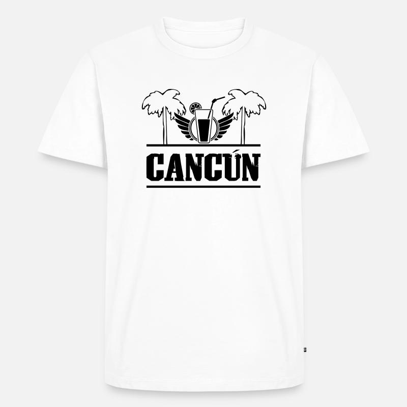 Cancun - Männer Premium Bio T-Shirt - Weiß