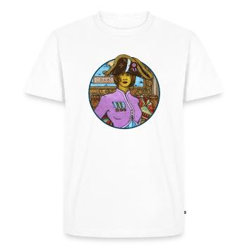 BARONESS POPOTANA - Men's Premium Organic T-Shirt - white - Front - Nico (187cm)