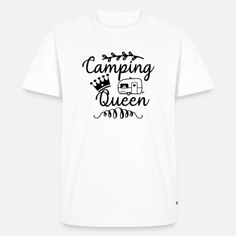 Camping Queen - T-shirt Premium bio Homme - blanc