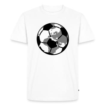 Football mondial - T-shirt Premium bio Homme - blanc - Devant - Nico (187cm)