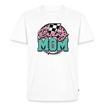 Maman de course - T-shirt Premium bio Homme - blanc - Devant - Nico (187cm)