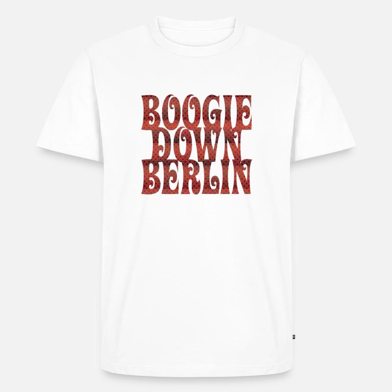 Boogie Down Berlin - Männer Premium Bio T-Shirt - Weiß