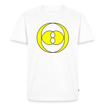 Rosette - T-shirt Premium bio Homme - blanc - Devant - Nico (187cm)