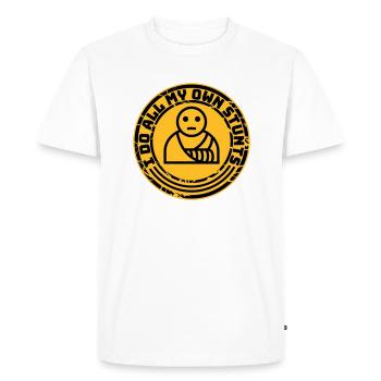 Toutes mes propres cascades - T-shirt Premium bio Homme - blanc - Devant - Nico (187cm)