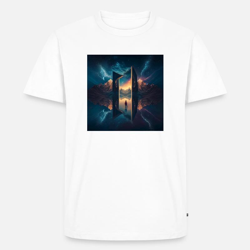 Infinite Dreamscape - Männer Premium Bio T-Shirt - Weiß