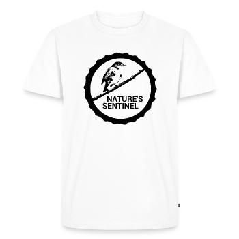 Gardiens de la nature #Rotkehlchen - T-shirt Premium bio Homme - blanc - Devant - Nico (187cm)