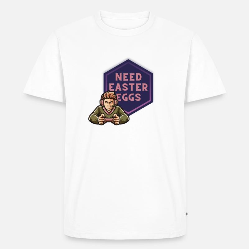 Need Easter Eggs - Männer Premium Bio T-Shirt - Weiß