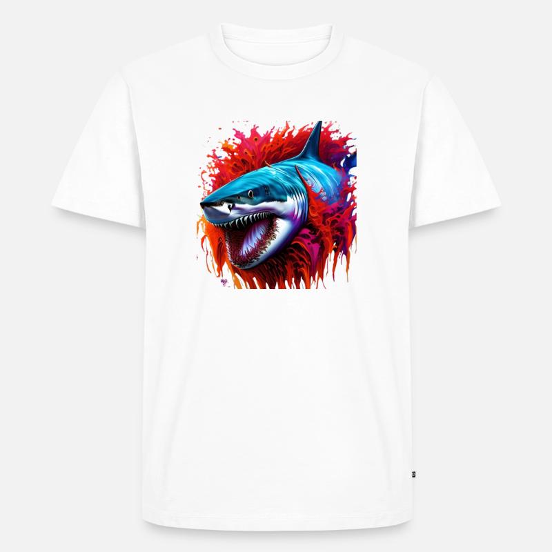 Bluthai - Männer Premium Bio T-Shirt - Weiß