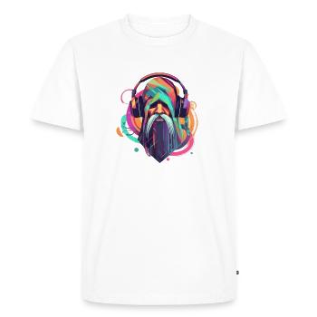 Colorful wizard - Men's Premium Organic T-Shirt - white - Front - Nico (187cm)