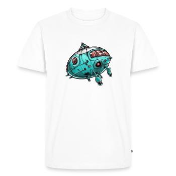 Rencontre extraterrestre - T-shirt Premium bio Homme - blanc - Devant - Nico (187cm)