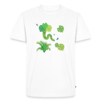 La fièvre de la jungle - T-shirt Premium bio Homme - blanc - Devant - Nico (187cm)