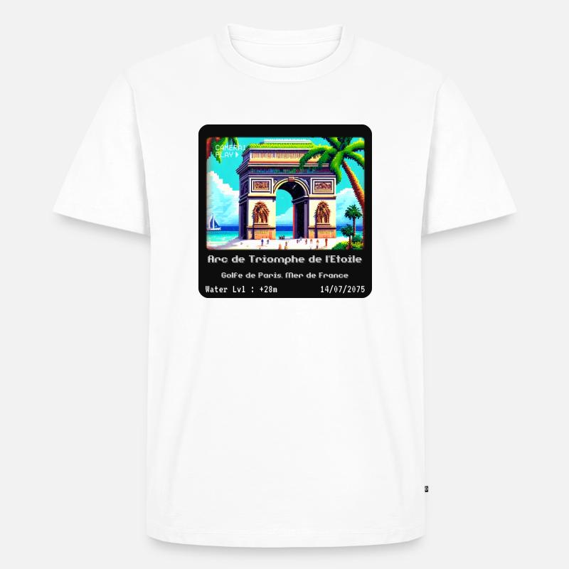 Arc de Triomphe de l'Étoile - Männer Premium Bio T-Shirt - Weiß