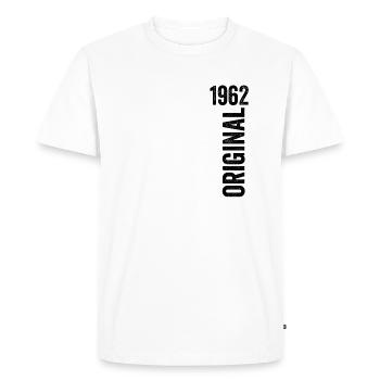 1962 Original Birthday Gift 1962 - Men's Premium Organic T-Shirt - white - Front - Nico (187cm)