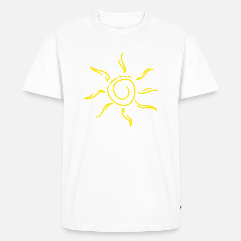 Sonnenschein - Männer Premium Bio T-Shirt - Weiß