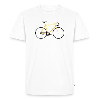 Vintage Rennrad Retro Fahrrad - Männer Premium Bio T-Shirt - Weiß - Vorne - Nico (187cm)