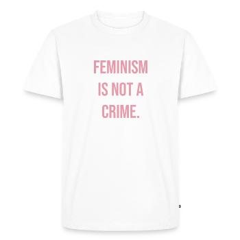 Feminism is not a Crime - Men's Premium Organic T-Shirt - white - Front - Nico (187cm)