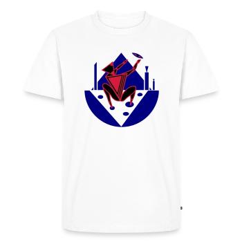 Appel. Un appel à une puissance supérieure - T-shirt Premium bio Homme - blanc - Devant - Nico (187cm)