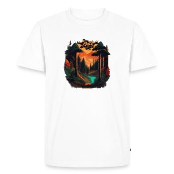 Environmental protection now! - Men's Premium Organic T-Shirt - white - Front - Nico (187cm)