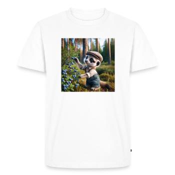 Smultron stables - Men's Premium Organic T-Shirt - white - Front - Nico (187cm)
