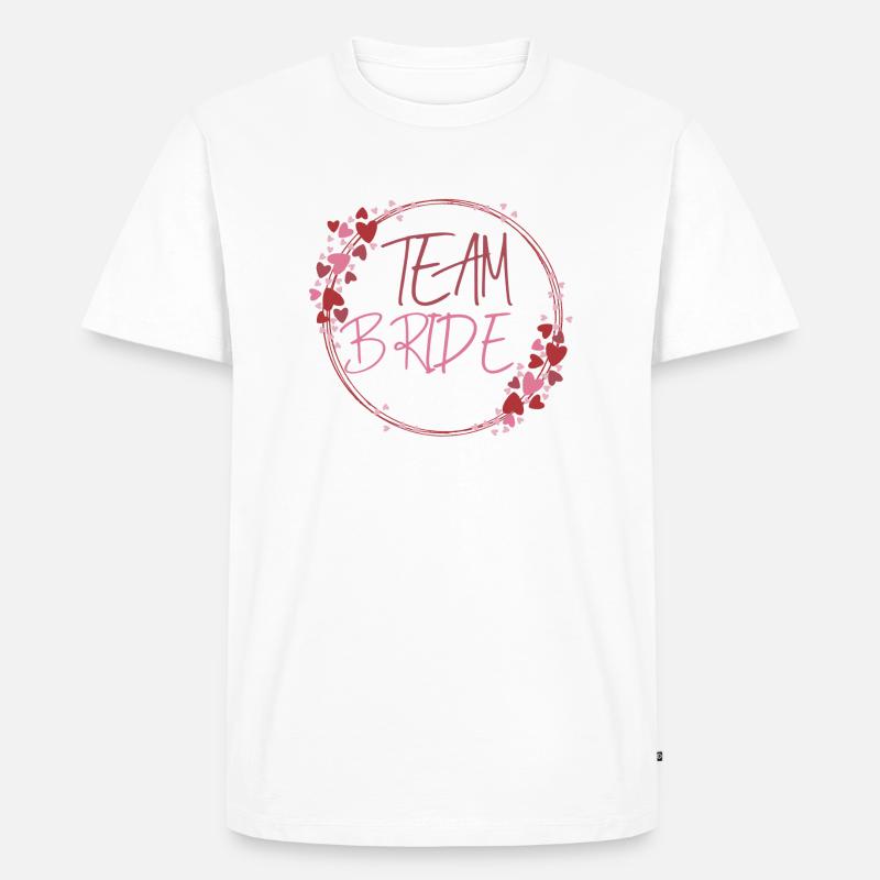 Team Bride - Männer Premium Bio T-Shirt - Weiß