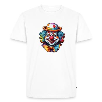 Clown / Circus / Carnival / Carnival / Playful - Men's Premium Organic T-Shirt - white - Front - Nico (187cm)