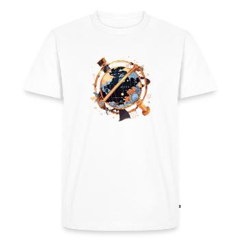 Globe - T-shirt Premium bio Homme - blanc - Devant - Nico (187cm)