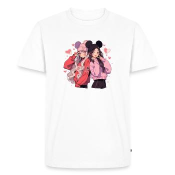 Cuties - T-shirt Premium bio Homme - blanc - Devant - Nico (187cm)