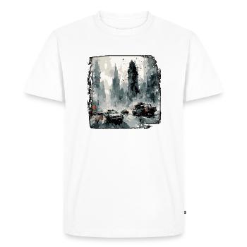 Apocalypse / Apocalypse / Destruction / Anarchie - T-shirt Premium bio Homme - blanc - Devant - Nico (187cm)