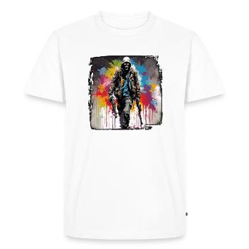 Apocalypse / Doomsday / Destruction / Anarchy - Men's Premium Organic T-Shirt - white - Front - Nico (187cm)
