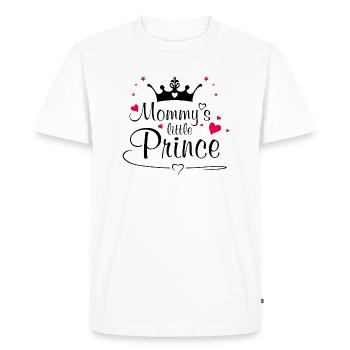 Le prince de maman - T-shirt Premium bio Homme - blanc - Devant - Nico (187cm)