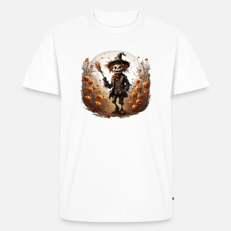 Vogelscheuche / Erntehelfer / Maisfeld / Feld - Männer Premium Bio T-Shirt - Weiß