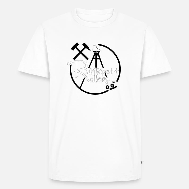 RuhrpottRollerz 🛼 Rollerskating - Männer Premium Bio T-Shirt - Weiß