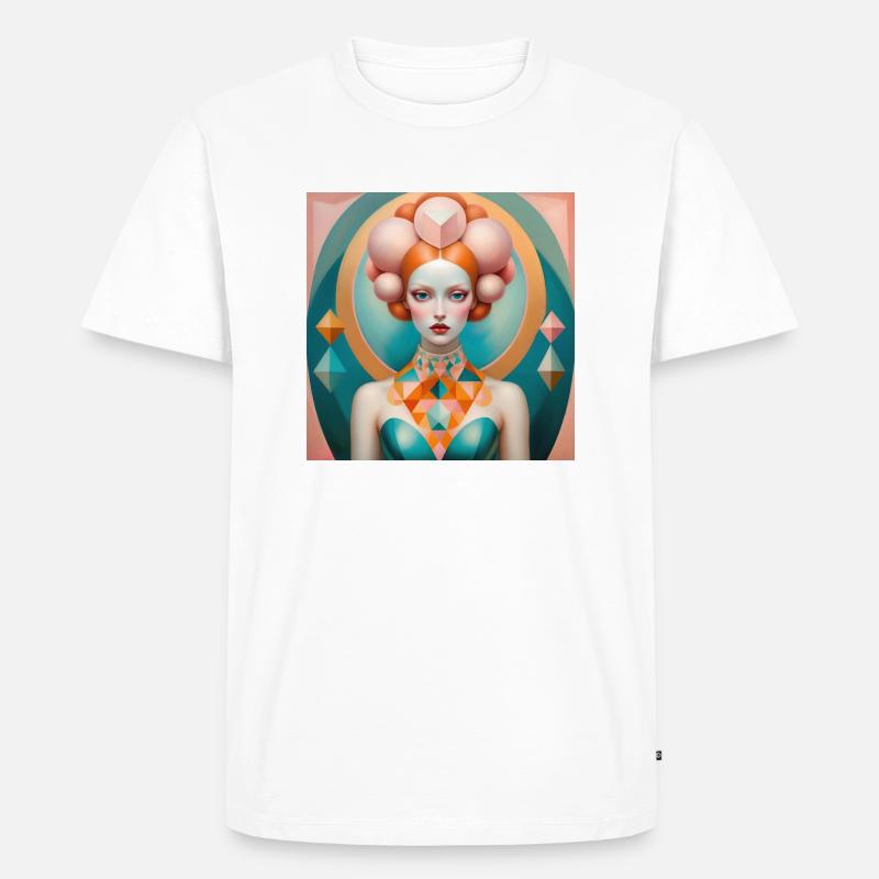 Aurora, digitale Malerei - Männer Premium Bio T-Shirt - Weiß