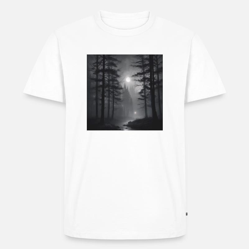 Düsterwald - Männer Premium Bio T-Shirt - Weiß