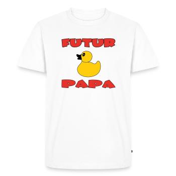 FUTURE DAD - Men's Premium Organic T-Shirt - white - Front - Nico (187cm)