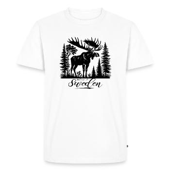 Sweden Sweden Viking Norden Scandinavia Midsummer - Men's Premium Organic T-Shirt - white - Front - Nico (187cm)