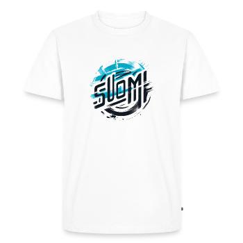 Suomi Finlande Finlande - T-shirt Premium bio Homme - blanc - Devant - Nico (187cm)