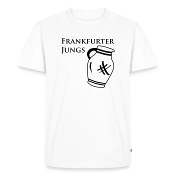 Francfort Jungs Bembel – Frankfurt Bembel Shop - T-shirt Premium bio Homme - blanc - Devant - Nico (187cm)