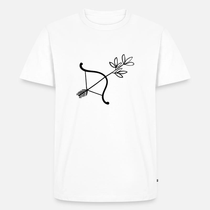 Ich bringe dir Blumen - Männer Premium Bio T-Shirt - Weiß